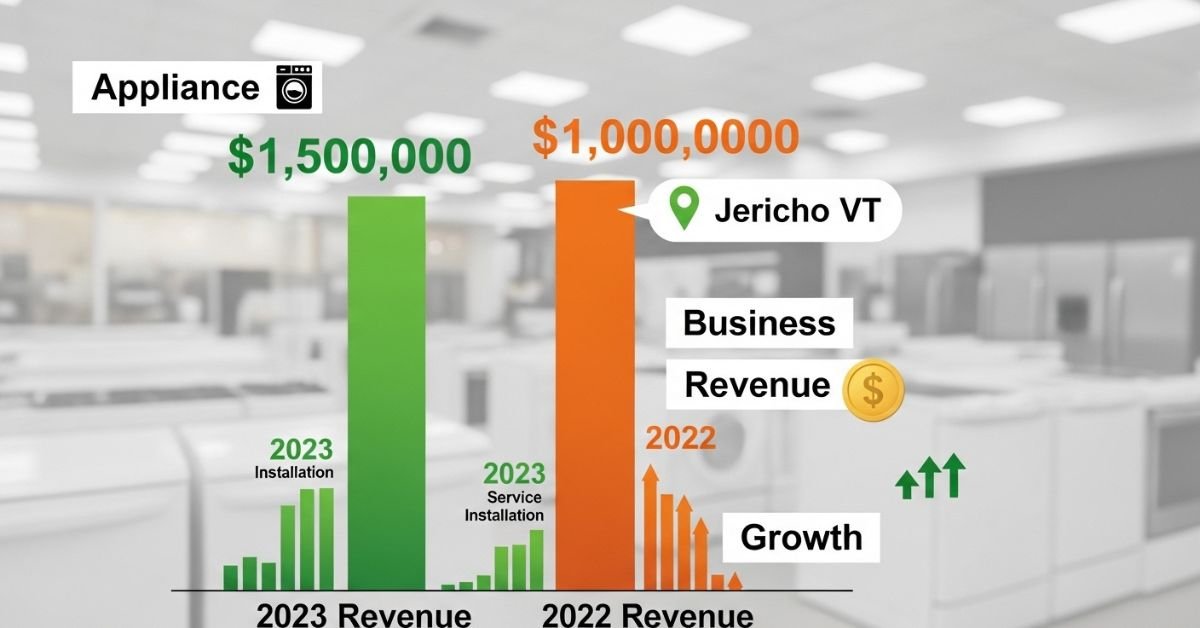A Appliance Jericho VT Business Revenue 2023 2022 Number